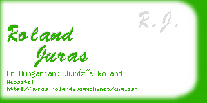 roland juras business card